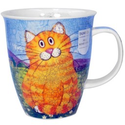 Bild von Dunoon Tasse Happy Cats rot