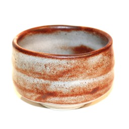 Zeige Details für Matchaschale (Chawan) Nezumi Shino braun Bild von Matchaschale (Chawan) Nezumi Shino braun