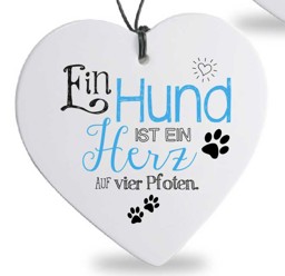 Zeige Details für Herz mit Spruch Hund Bild von Herz mit Spruch Hund