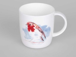 Zeige Details für Watercolor Robin Rotkehlchen Roy Kirkham Kaffeebecher Tasse Bild von Watercolor Robin Rotkehlchen Roy Kirkham Kaffeebecher Tasse