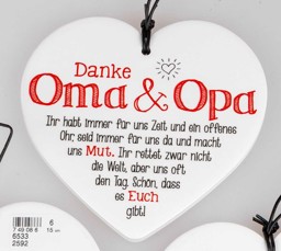 Zeige Details für Herz mit Spruch Danke Oma + Opa Bild von Herz mit Spruch Danke Oma + Opa