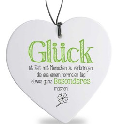 Zeige Details für Herz mit Spruch Glück ist Bild von Herz mit Spruch Glück ist