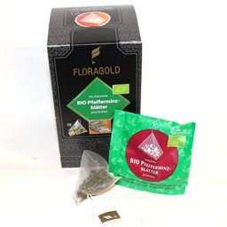 Zeige Details für Pfefferminzblätter Pyramidenteebeutel bio Bild von Pfefferminzblätter Pyramidenteebeutel bio