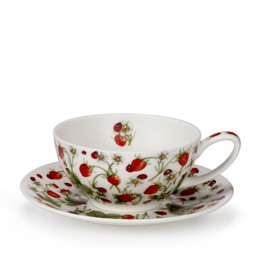 Zeige Details für Dunoon Tasse mit Untertasse Dovedale Strawberry Erdbeeren Bild von Dunoon Tasse mit Untertasse Dovedale Strawberry Erdbeeren