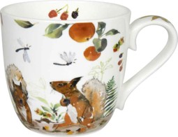 Zeige Details für Autumn Squirrel Henkelbecher Könitz Bone China Bild von Autumn Squirrel Henkelbecher Könitz Bone China