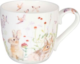 Bild von Spring Bunnies Hasen Henkelbecher Könitz Bone China