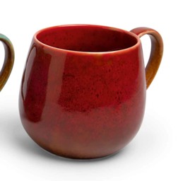 Zeige Details für Gustl Henkelbecher Porzellan rot Bild von Gustl Henkelbecher Porzellan rot