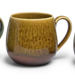 Zeige Details für Basti Henkelbecher Porzellan ocker Bild von Basti Henkelbecher Porzellan ocker