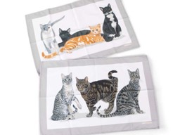 Zeige Details für Geschirrtuch 2er Set Cats Galore Roy Kirkham Bild von Geschirrtuch 2er Set Cats Galore Roy Kirkham