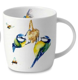 Zeige Details für Roy Kirkham Garden Wildlife zwei Meisen Kaffeebecher Tasse  Bild von Roy Kirkham Garden Wildlife zwei Meisen Kaffeebecher Tasse