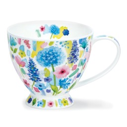 Zeige Details für Dunoon Tasse Skye Floral Burst blau Jumbobecher Bild von Dunoon Tasse Skye Floral Burst blau Jumbobecher