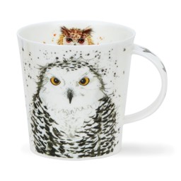 Bild von Dunoon Tasse What a Hoot white Eule weiß Jumbo Cairngorm 