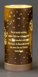 Zeige Details für Deko-Licht LED braun 20 cm - Motiv Pusteblume - wen du an deiner Seite hast Bild von Deko-Licht LED braun 20 cm - Motiv Pusteblume - wen du an deiner Seite hast