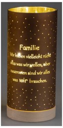 Zeige Details für Deko-Licht LED braun 20 cm - Motiv Baum - zusammen sind wir alles Bild von Deko-Licht LED braun 20 cm - Motiv Baum - zusammen sind wir alles