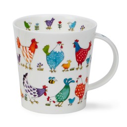 Bild von Dunoon Tasse Bright Bunch Chicken Hühner Jumbobecher Cairngorm