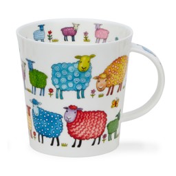 Bild von Dunoon Tasse Bright Bunch Sheep Schafe Jumbobecher Cairngorm