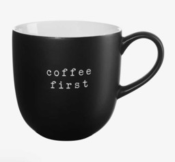 Bild von Coffee first hey! Henkelbecher Tasse ASA 0,35L