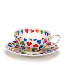 Zeige Details für Dunoon Tasse mit Untertasse Warm Hearts Bild von Dunoon Tasse mit Untertasse Warm Hearts