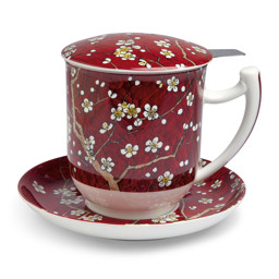 Bild von Teetasse mit Sieb und Deckel Tara