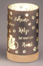 Zeige Details für Deko-Licht LED grau 15 cm Motiv ohne Katze kein Zuhause Bild von Deko-Licht LED grau 15 cm Motiv ohne Katze kein Zuhause