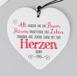 Bild von Herz mit Spruch Alt werden wie ein Baum