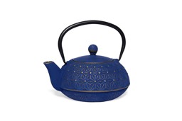 Zeige Details für Maoci Saitama blau gold Teekanne aus Gusseisen 0,9 L Bild von Maoci Saitama blau gold Teekanne aus Gusseisen 0,9 L