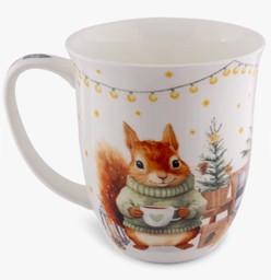Zeige Details für Tasse Eichhörnchen Jumbobecher 400 ml Fine Bone China  Bild von Tasse Eichhörnchen Jumbobecher 400 ml Fine Bone China