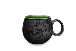 Zeige Details für MAOCI Jumbotasse schwarz innen grün Keramik 0,5 L Bild von MAOCI Jumbotasse schwarz innen grün Keramik 0,5 L