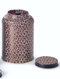 Zeige Details für Teedose Leo Print violet für 150g Tee Bild von Teedose Leo Print violet für 150g Tee