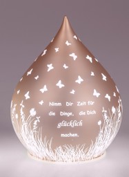 Zeige Details für Deko-Licht Tropfenform LED rose Nimm dir Zeit 13cm 15cm Bild von Deko-Licht Tropfenform LED rose Nimm dir Zeit 13cm 15cm