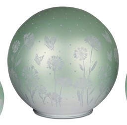 Zeige Details für Deko-Licht Kugel LED pastell mint 12cm Blumen Bild von Deko-Licht Kugel LED pastell mint 12cm Blumen