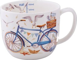 Zeige Details für Jumbobecher Fahrrad am Meer 700 ml Fine Bone China  Bild von Jumbobecher Fahrrad am Meer 700 ml Fine Bone China