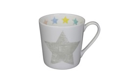 Zeige Details für Tasse Shabby Star Stern pastell taupe 380 ml Fine Bone China  Bild von Tasse Shabby Star Stern pastell taupe 380 ml Fine Bone China