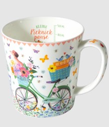 Zeige Details für Tasse Dackel & Fahrrad Jumbobecher 500 ml Fine Bone China  Bild von Tasse Dackel & Fahrrad Jumbobecher 500 ml Fine Bone China