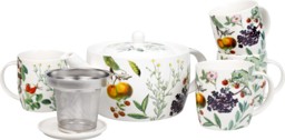 Zeige Details für Könitz Set My favourite Tea Teekanne und 4 Tassen Bild von Könitz Set My favourite Tea Teekanne und 4 Tassen