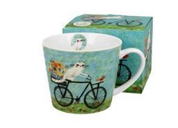 Zeige Details für DUO Straight Mug Bicycle Cats Porzellan 0,6 L Bild von DUO Straight Mug Bicycle Cats Porzellan 0,6 L