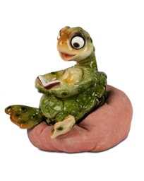Zeige Details für formano Dekofigur Schildkröte Harry grün sitzend Buch 10 cm Bild von formano Dekofigur Schildkröte Harry grün sitzend Buch 10 cm