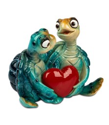 Zeige Details für formano Dekofigur Schildkröten-Paar Harry mit Herz blau 12x10 cm Bild von formano Dekofigur Schildkröten-Paar Harry mit Herz blau 12x10 cm