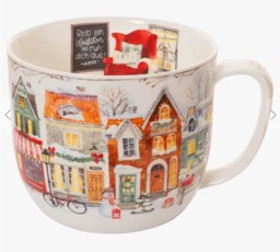 Zeige Details für Jumbotasse Winterstädtchen 700 ml Fine Bone China  Bild von Jumbotasse Winterstädtchen 700 ml Fine Bone China