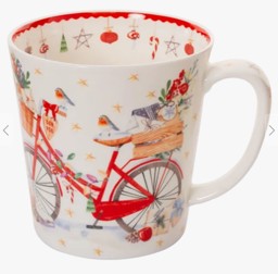 Zeige Details für Tasse Winterfahrrad Jumbobecher 500 ml Fine Bone China  Bild von Tasse Winterfahrrad Jumbobecher 500 ml Fine Bone China