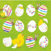 Bild von Eggs allover grün Servietten
