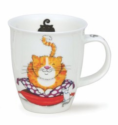 Bild von Dunoon Mug Henkelbecher Comfy Cats ginger rote Nevis