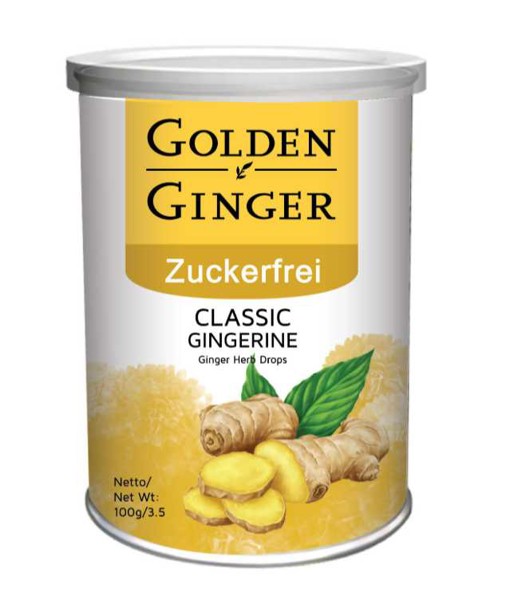 Bild von Ingwerbonbons Golden Ginger Classic Herb Candy zuckerfrei