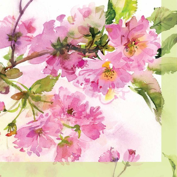 Bild von Pink Cherry Blossom Servietten