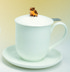 Bild von Vikas goldener Frosch Teetasse mit Sieb und Deckel