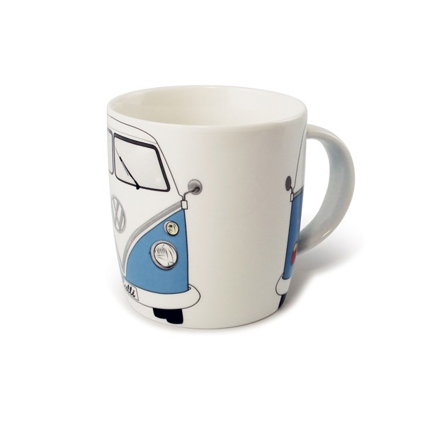 Bild von VW T1 Bus blau Bulli Porzellan Tasse Kaffeebecher