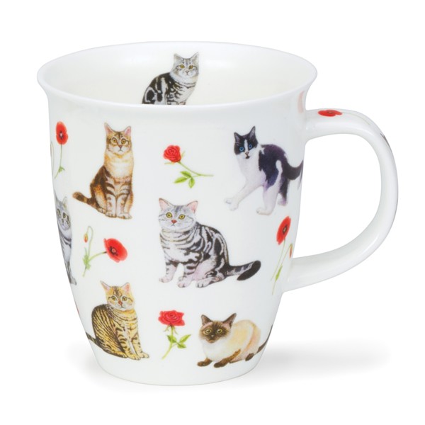 Bild von Dunoon Flower Cats rot Henkelbecher Mug Tassen Nevis