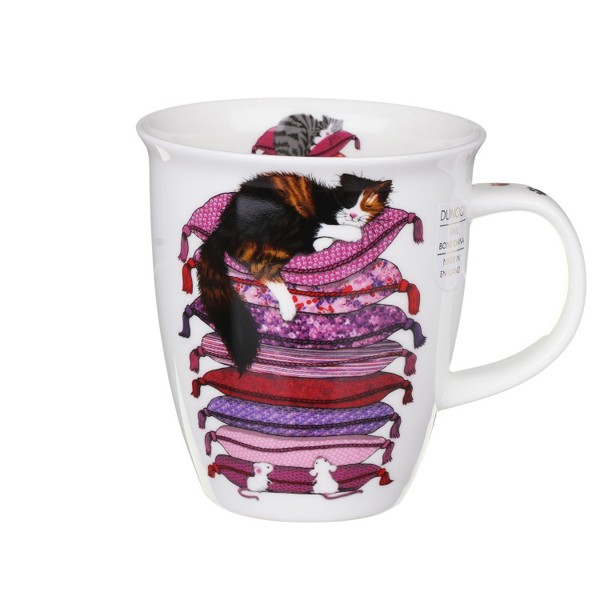 Bild von Sleepy Cats pink Dunoon Mug Henkelbecher Nevis