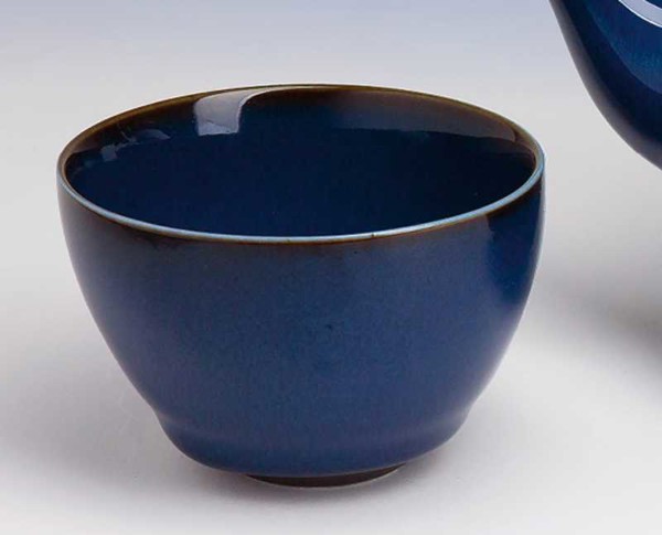 Bild von Banya Cup Teeschale Porzellan blau