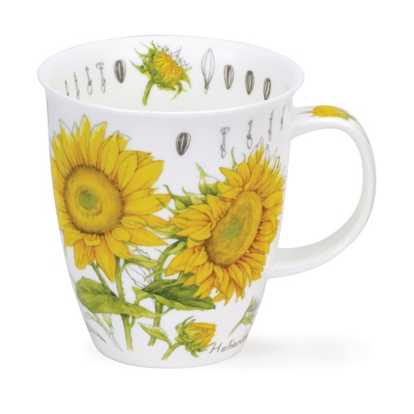 Bild von Dunoon Mug Tassen Floral Sketch Sunflower Sonnenblume Nevis